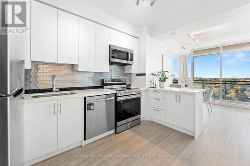 1201 - 30 Canterbury Place, Toronto, ON - Indoor Photo Showing Kitchen With Stainless Steel Kitchen With Upgraded Kitchen