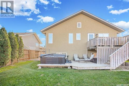 125 Ewles Place, Martensville, SK - Outdoor With Deck Patio Veranda With Exterior