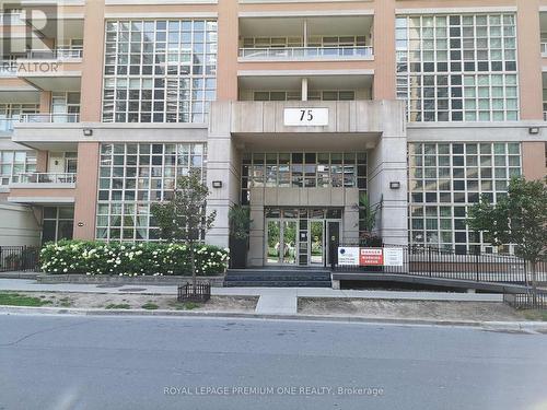 1718 - 75 East Liberty Street, Toronto, ON - Outdoor With Balcony With Facade