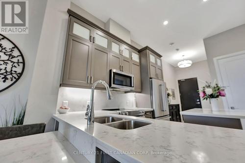 211B - 85 Morrell Street, Brantford, ON - Indoor Photo Showing Kitchen With Double Sink With Upgraded Kitchen