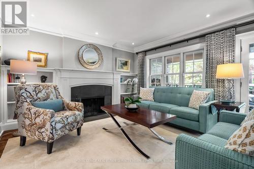 23 Cornish Road, Toronto, ON - Indoor Photo Showing Living Room With Fireplace