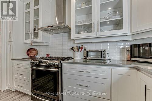 Gas Range - 185 Spencer Avenue, Lucan Biddulph (Lucan), ON - Indoor Photo Showing Kitchen With Upgraded Kitchen