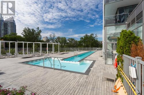 2302 - 90 Park Lawn Road, Toronto, ON - Outdoor With In Ground Pool With Balcony