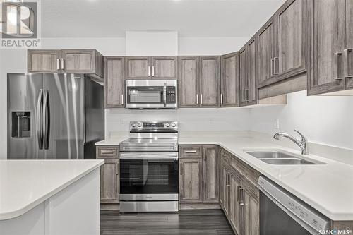 306 2641 Woodbridge Drive, Prince Albert, SK - Indoor Photo Showing Kitchen With Double Sink