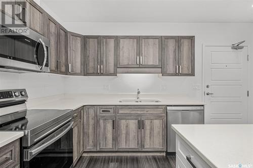 306 2641 Woodbridge Drive, Prince Albert, SK - Indoor Photo Showing Kitchen With Double Sink