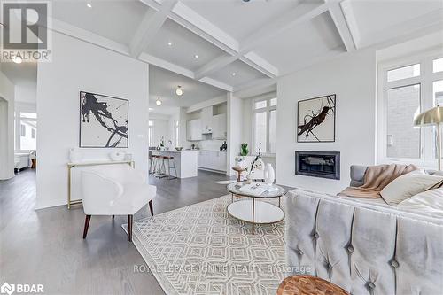 255 Port Darlington Road, Clarington, ON - Indoor Photo Showing Living Room With Fireplace