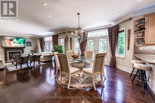 3 Marbrook Street, Richmond Hill, ON - Indoor Photo Showing Dining Room With Fireplace