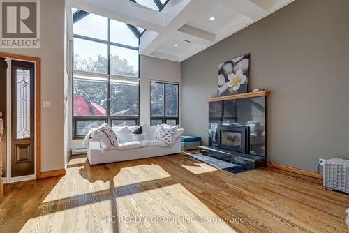 23 East Drive, Markham, ON - Indoor Photo Showing Living Room With Fireplace