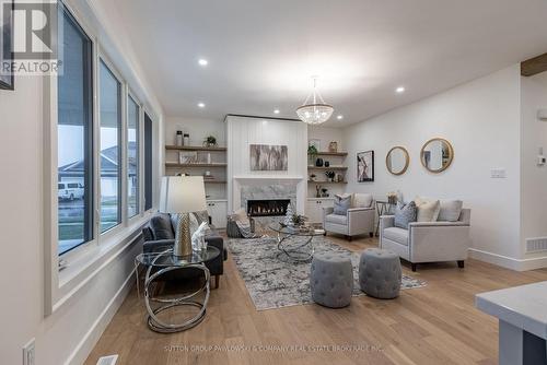 Lot #25 Dearing Drive, South Huron (Stephen Twp), ON - Indoor Photo Showing Living Room With Fireplace