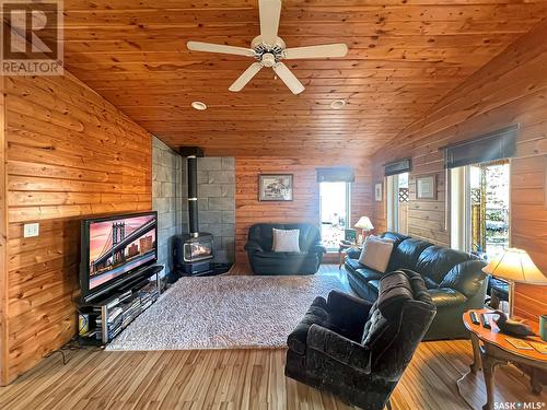 9 Norland Place, Candle Lake, SK - Indoor Photo Showing Living Room With Fireplace