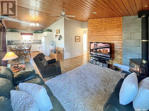 9 Norland Place, Candle Lake, SK - Indoor Photo Showing Living Room With Fireplace