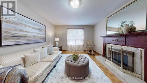 36 Hurricane Street, Vaughan, ON - Indoor Photo Showing Living Room With Fireplace