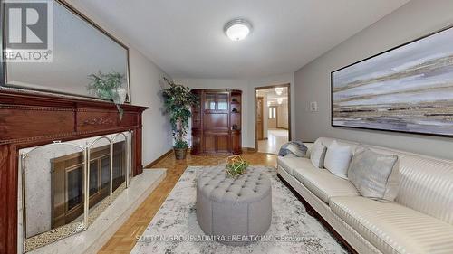 36 Hurricane Street, Vaughan, ON - Indoor Photo Showing Living Room With Fireplace