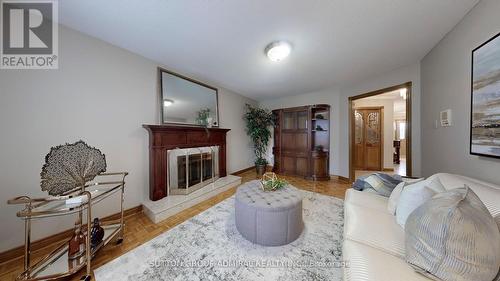 36 Hurricane Street, Vaughan, ON - Indoor Photo Showing Living Room With Fireplace