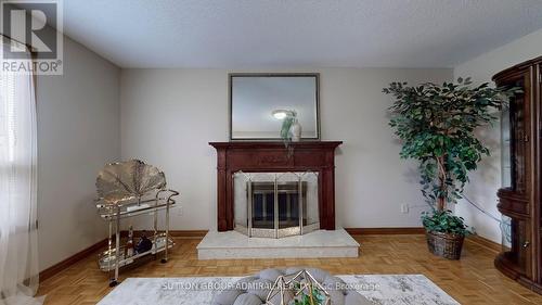 36 Hurricane Street, Vaughan, ON - Indoor Photo Showing Living Room With Fireplace