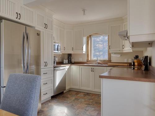 Cuisine - 141 Ch. Du Lac-St-Louis E., Saint-Zénon, QC - Indoor Photo Showing Kitchen With Double Sink