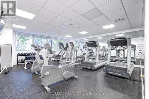 1210 - 350 Webb Drive, Mississauga, ON - Indoor Photo Showing Gym Room