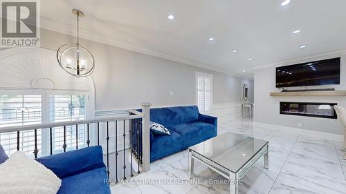 47 Juliet Crescent, Toronto, ON - Indoor Photo Showing Living Room With Fireplace