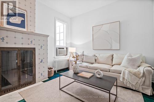 98 Macpherson Avenue, Toronto, ON - Indoor Photo Showing Living Room With Fireplace