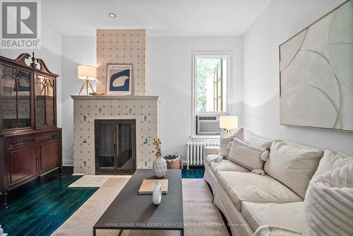 98 Macpherson Avenue, Toronto, ON - Indoor Photo Showing Living Room With Fireplace