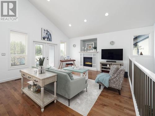 1436 Omineca Place, Prince George, BC - Indoor Photo Showing Living Room With Fireplace