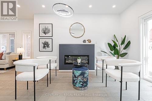 113 Greensboro Drive, Markham (Milliken Mills West), ON - Indoor Photo Showing Dining Room With Fireplace