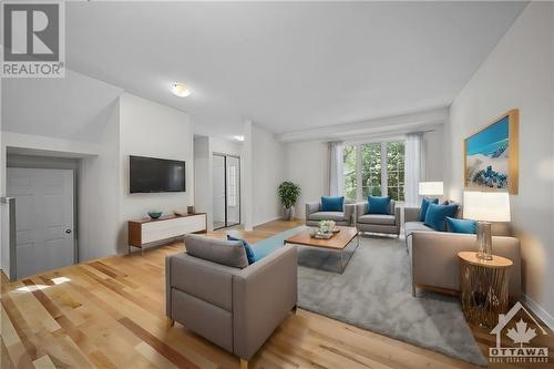 virtually staged - 70 Mersey Avenue, Kanata, ON - Indoor Photo Showing Living Room