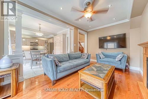 13 Manorpark Court, Markham, ON - Indoor Photo Showing Living Room With Fireplace