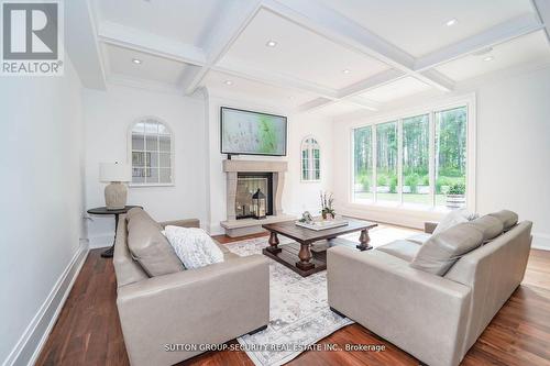 2464 15Th Side Road, New Tecumseth, ON - Indoor Photo Showing Living Room With Fireplace