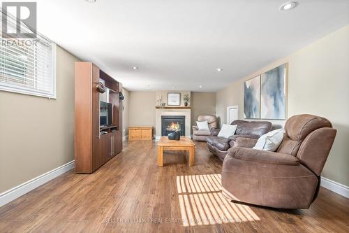 48 Mcgilvray Crescent, Halton Hills, ON - Indoor Photo Showing Living Room With Fireplace