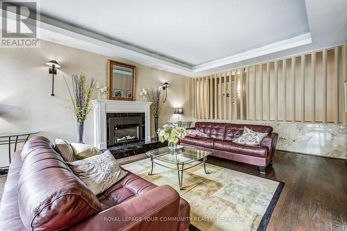 2307 - 1333 Bloor Street, Mississauga (Applewood), ON - Indoor Photo Showing Living Room With Fireplace