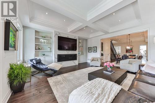 116 Maurice Drive, Oakville, ON - Indoor Photo Showing Living Room With Fireplace