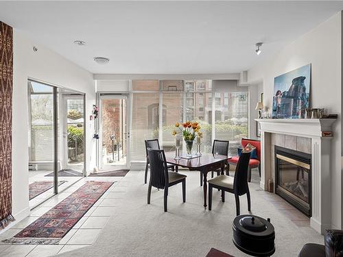 14-21 Dallas Rd, Victoria, BC - Indoor Photo Showing Other Room With Fireplace