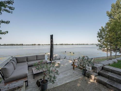 Patio - 1884 Rue Quoibion, Sainte-Anne-De-Sabrevois, QC - Outdoor With Body Of Water With View