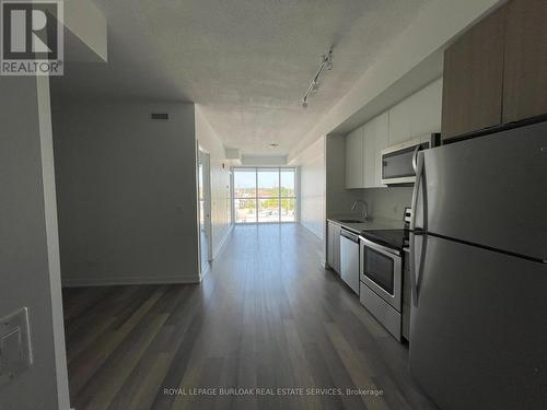 B407 - 5240 Dundas Street, Burlington, ON - Indoor Photo Showing Kitchen With Stainless Steel Kitchen