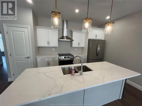 510 Water Rd, Amherstburg, ON - Indoor Photo Showing Kitchen With Double Sink With Upgraded Kitchen