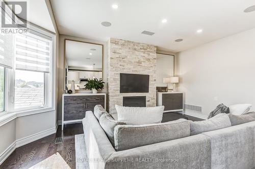 19 Pelham Drive, Vaughan, ON - Indoor Photo Showing Living Room With Fireplace