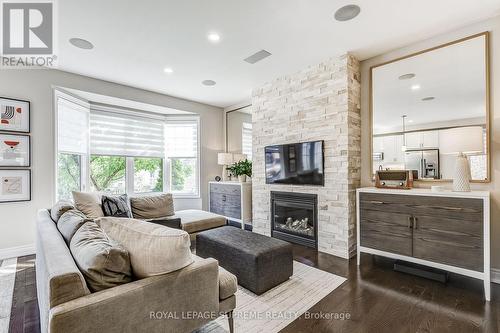 19 Pelham Drive, Vaughan, ON - Indoor Photo Showing Living Room With Fireplace