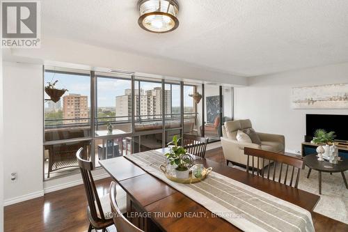 1001 - 389 Dundas Street, London, ON - Indoor Photo Showing Dining Room