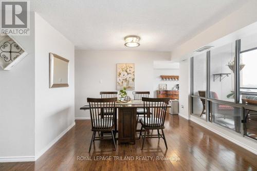 1001 - 389 Dundas Street, London, ON - Indoor Photo Showing Dining Room