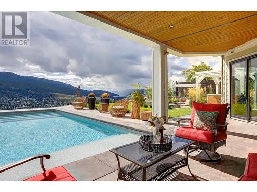 608 Mt Ida Crescent, Coldstream, BC - Outdoor With In Ground Pool With Deck Patio Veranda With Exterior