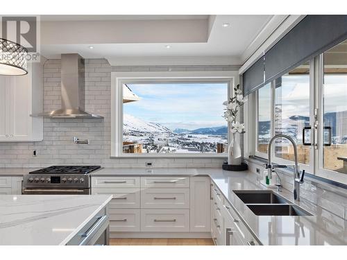 608 Mt Ida Crescent, Coldstream, BC - Indoor Photo Showing Kitchen With Double Sink With Upgraded Kitchen