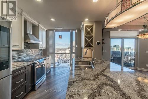 903 - 1477 Lakeshore Road, Burlington, ON - Indoor Photo Showing Kitchen With Double Sink With Upgraded Kitchen