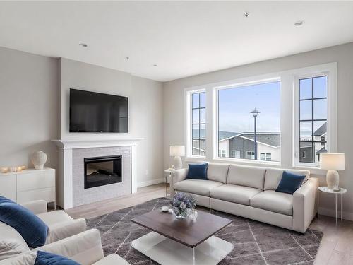 7052 Brailsford Pl, Sooke, BC - Indoor Photo Showing Living Room With Fireplace