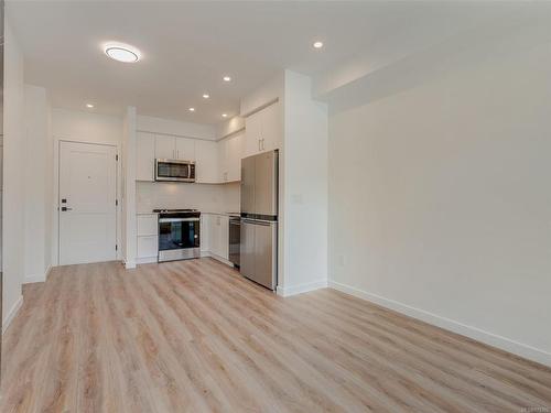 401-654 Granderson Rd, Langford, BC - Indoor Photo Showing Kitchen With Stainless Steel Kitchen