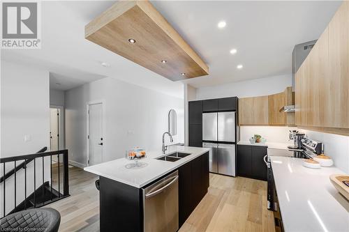 269 Pittock Park Road Unit# 12, Woodstock, ON - Indoor Photo Showing Kitchen With Double Sink