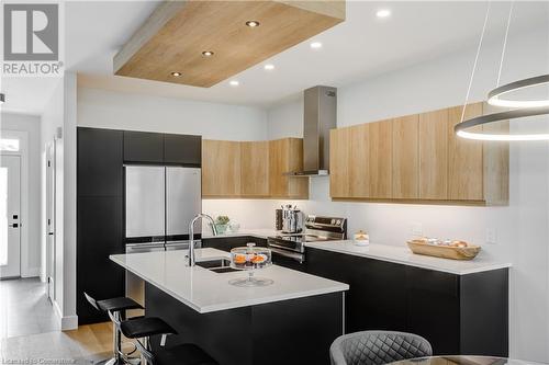 269 Pittock Park Road Unit# 12, Woodstock, ON - Indoor Photo Showing Kitchen With Double Sink