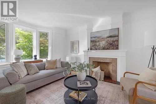 333 Brunswick Avenue, Toronto, ON - Indoor Photo Showing Living Room With Fireplace