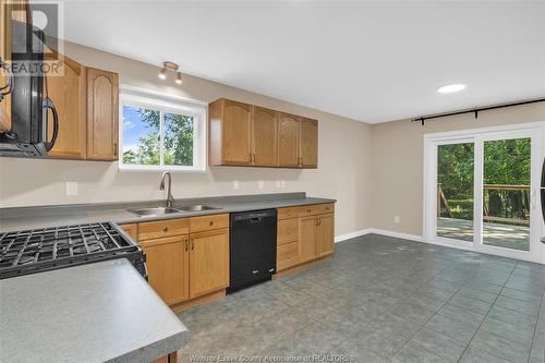 4851 Matchett Road, Windsor, ON - Indoor Photo Showing Kitchen With Double Sink