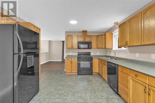 4851 Matchett Road, Windsor, ON - Indoor Photo Showing Kitchen With Double Sink